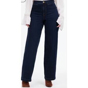 The Curvy Emmett Wide-Leg Jean in Leffers Wash: Welt Pocket Edition